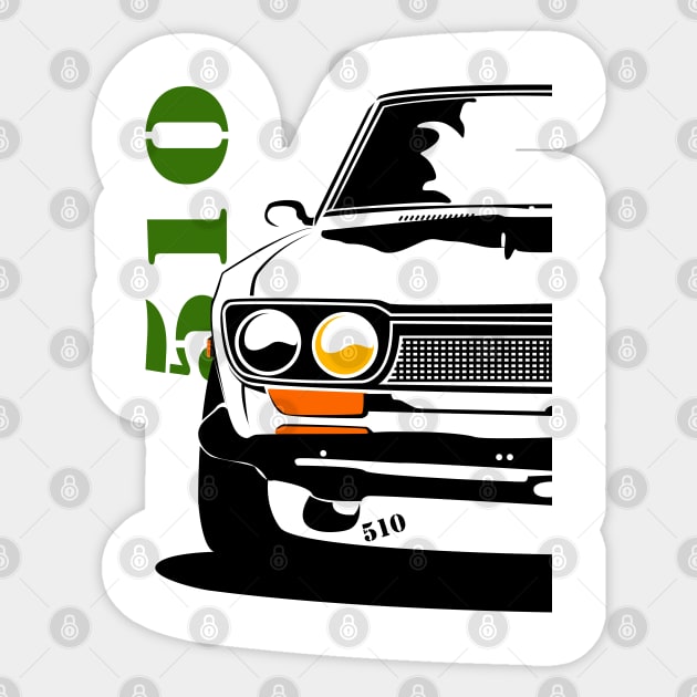 Datsun 510 Classic Sticker by gaplexio